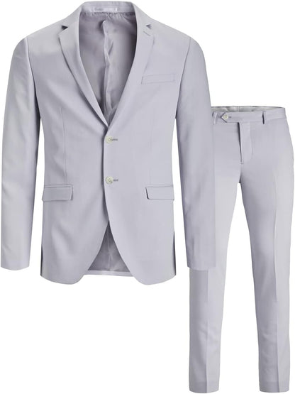 Men’s Super-Slim Formal Suit Set – Streamlined Two-Piece Tailoring for Business and Events