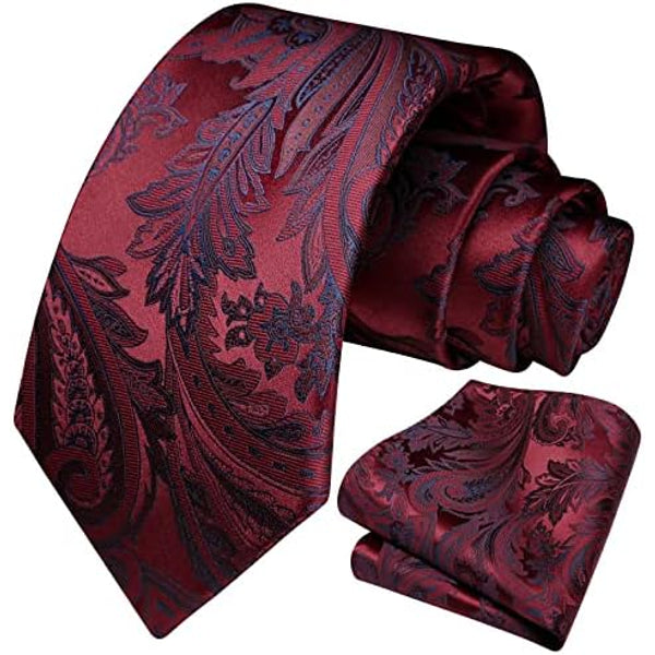 Men’s Floral Paisley Tie Set – Refined Formal Accessories for Weddings and Events