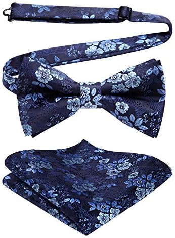 Men’s Paisley Bow Tie Set – Refined Formal Accessories for Weddings and Events