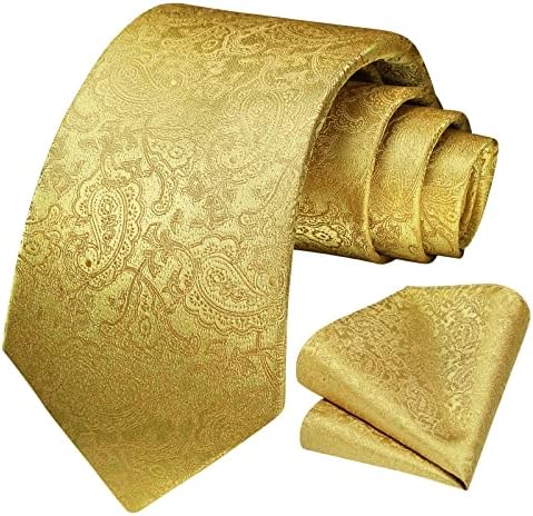 Men’s Paisley Jacquard Tie Set – Refined Formal Accessories for Weddings and Events
