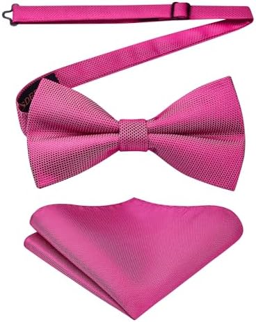 Men’s Paisley Bow Tie Set – Refined Formal Accessories for Weddings and Events