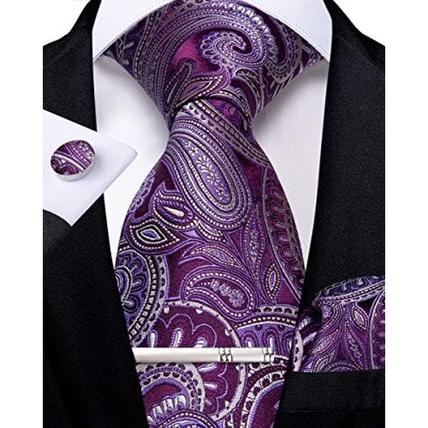 Men’s Paisley Formal Tie Set – Refined Accessories for Weddings and Special Events