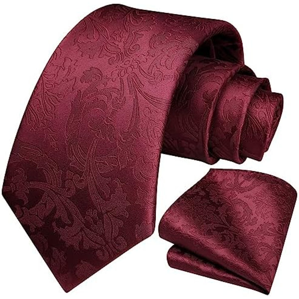 Men’s Floral Paisley Tie Set – Refined Formal Accessories for Weddings and Events