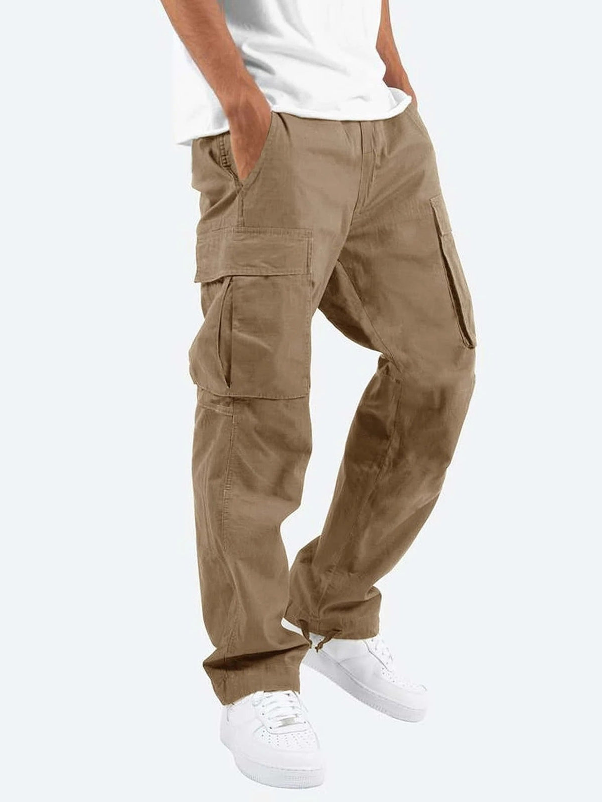 Men’s Multi-Pocket Cargo Trousers – Relaxed Workwear Pants for Everyday Utility