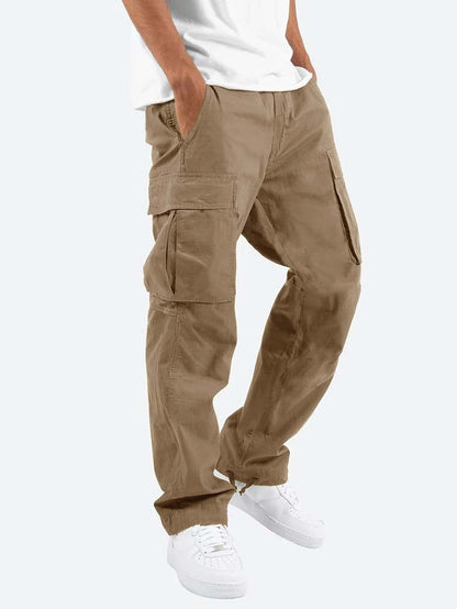 Men’s Multi-Pocket Cargo Trousers – Relaxed Workwear Pants for Everyday Utility