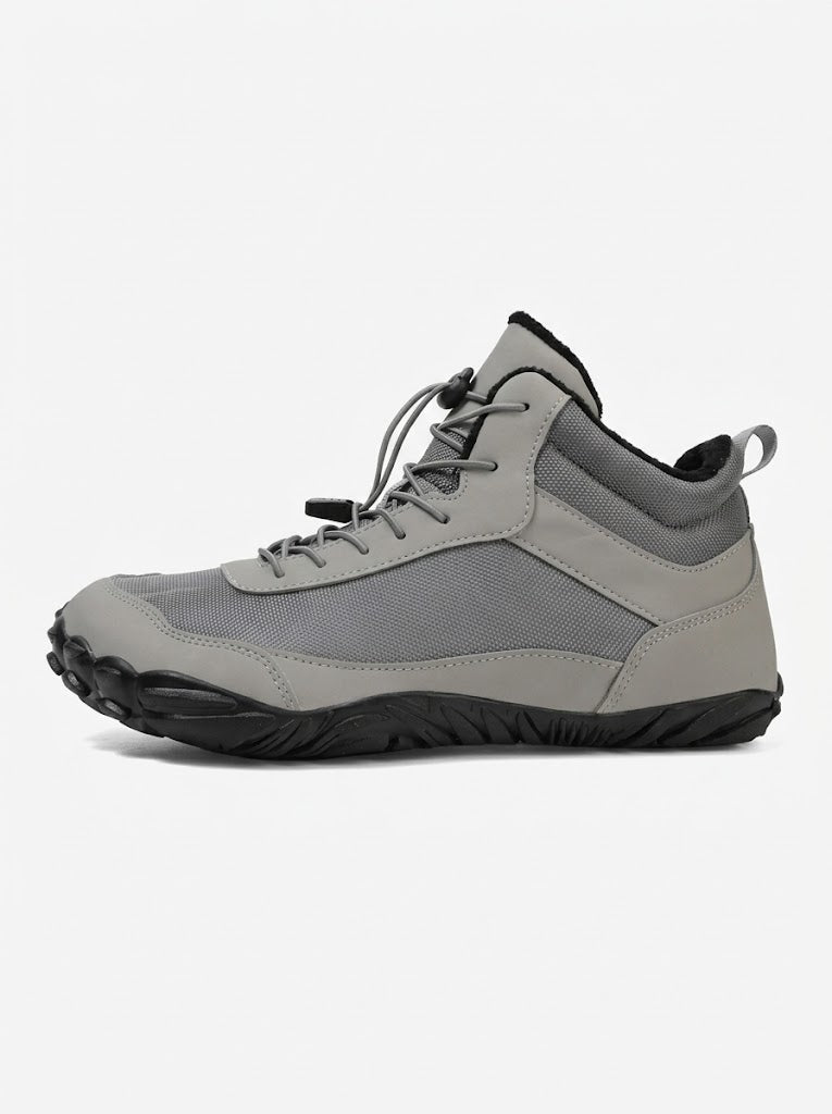 Men’s Waterproof Barefoot Winter Hiking Shoes – Insulated Anti-Slip Quick-Lace Outdoor Work Boots