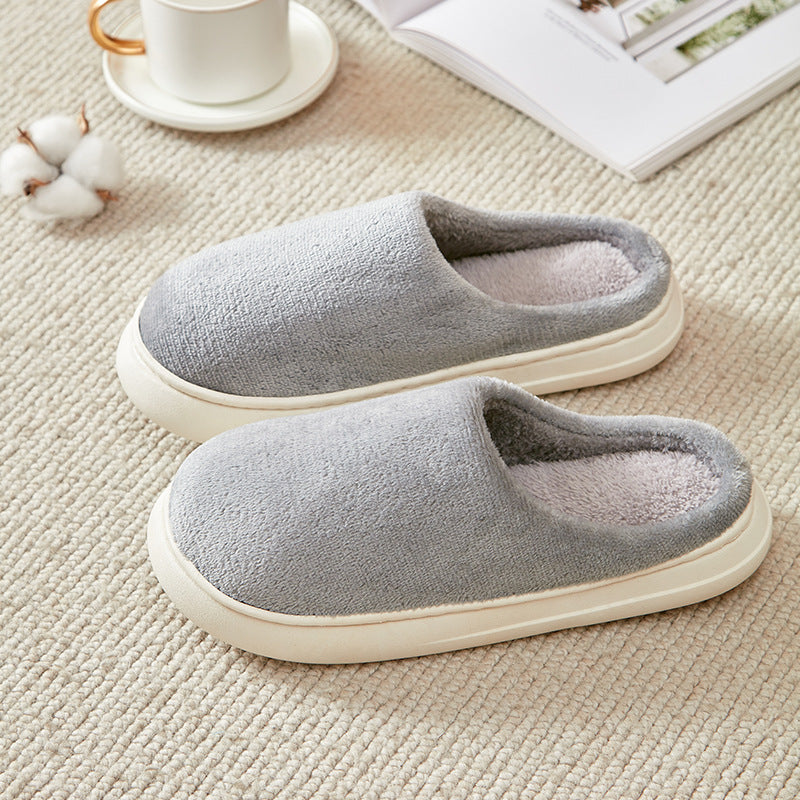 Women's Faux Fur Lined Thick-Sole Platform Clog Slippers - Girl Pink