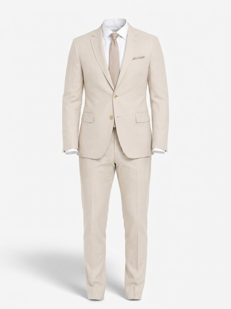 Men’s Slim Two-Piece Suit – Elegant Tailoring for Weddings and Special Occasions