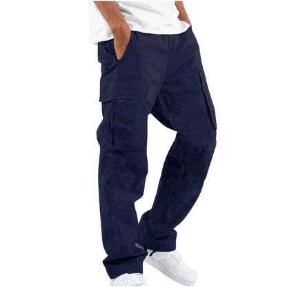 Men’s Multi-Pocket Cargo Trousers – Relaxed Workwear Pants for Everyday Utility