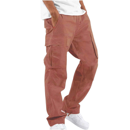 Men’s Multi-Pocket Cargo Trousers – Relaxed Workwear Pants for Everyday Utility