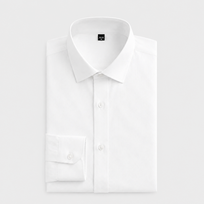 Men’s Classic Cotton Shirt – Structured Long-Sleeve Style for Business and Formal Dressing