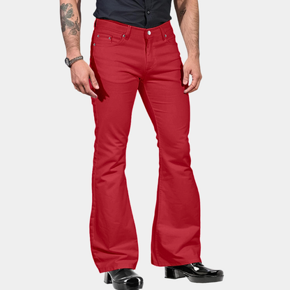 Men’s Flared Trousers – Slim-Fit Bell-Bottom Pants for Retro Casual Styling