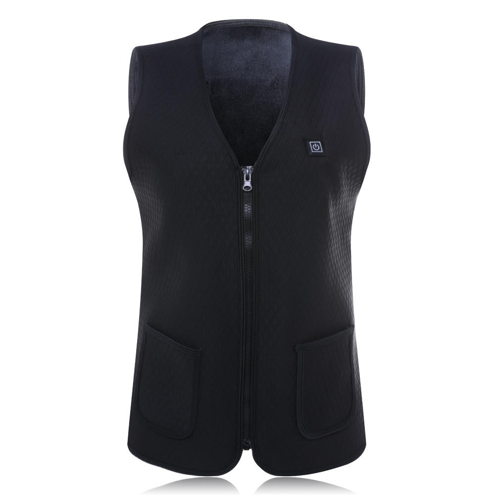 Men’s Electric Heated Vest – Slim Full-Zip Winter Layer with Adjustable Heat Control