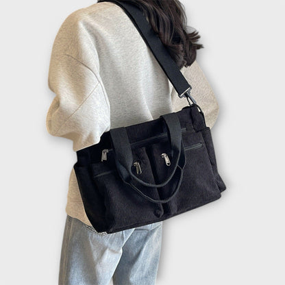 Women’s Multi-Pocket Tote Bag – Practical Dual-Carry Style for Work and Everyday Use