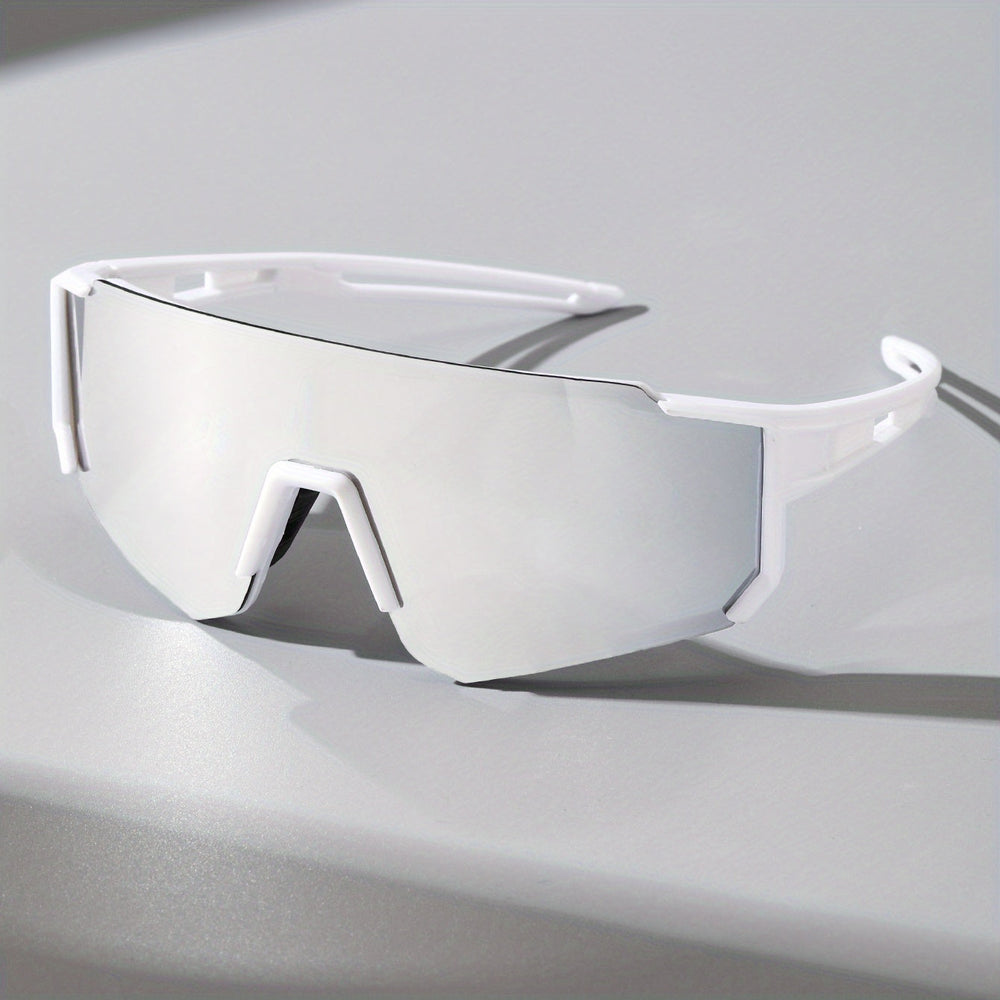 Men’s Shield Sports Sunglasses – Coated Wraparound Eyewear for Driving and Outdoor Activities