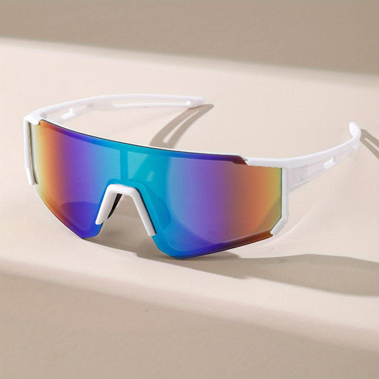 Men’s Shield Sports Sunglasses – Coated Wraparound Eyewear for Driving and Outdoor Activities