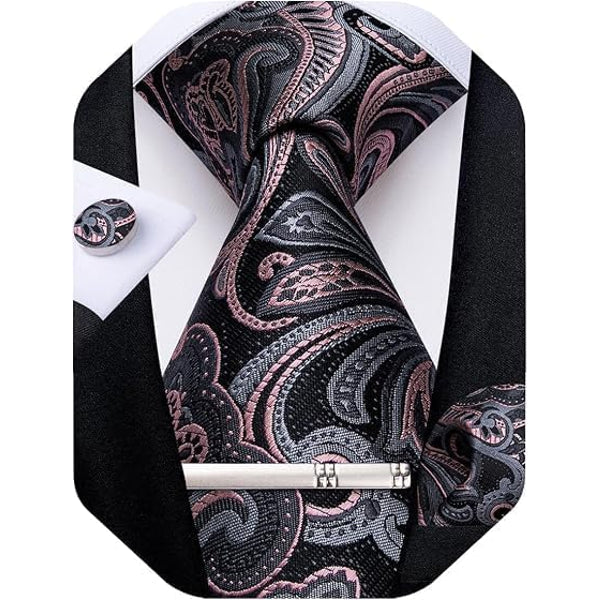 Men’s Paisley Formal Tie Set – Refined Accessories for Weddings and Special Events