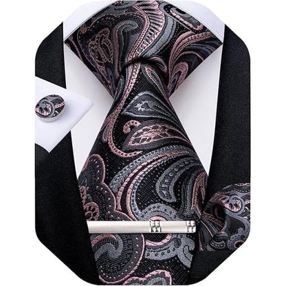 Men’s Paisley Formal Tie Set – Refined Accessories for Weddings and Special Events
