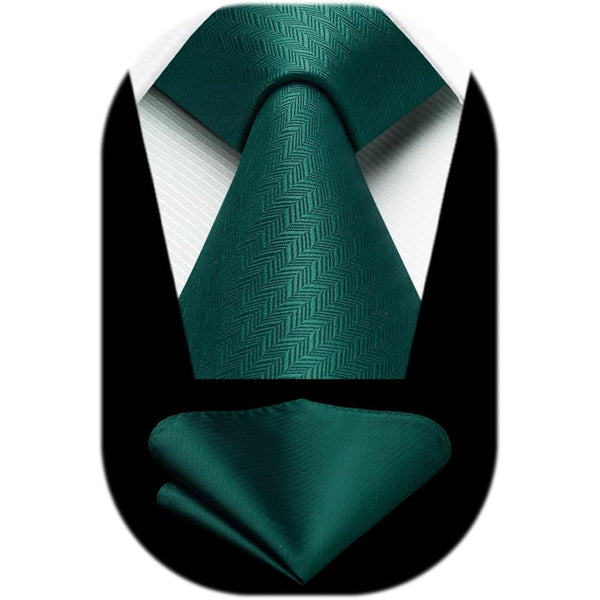Men’s Textured Tie Set – Classic Formal Accessories for Weddings and Business
