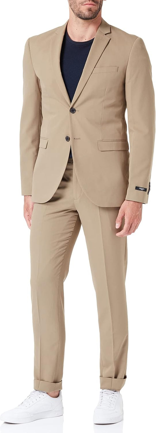Men’s Super-Slim Two-Piece Suit – Single-Breasted Tailoring for Business and Formal Events