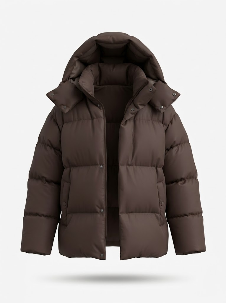 Women’s Relaxed Hooded Puffer Jacket – Warm Oversized Layer for Everyday Winter Wear