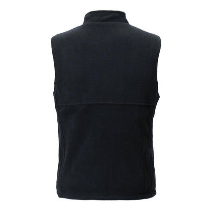 Unisex USB Heated Fleece Vest – Full-Zip Sleeveless Layer with Adjustable Heat Control