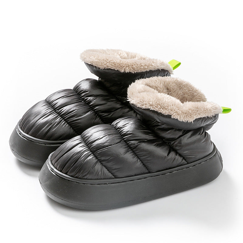 Women's Faux Fur Lined Slipper Boots - Caramel Brown