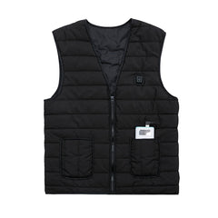 Men’s USB Heated Quilted Vest – Adjustable Warm Water-Resistant Winter Gilet for Outdoor and Everyday Wear