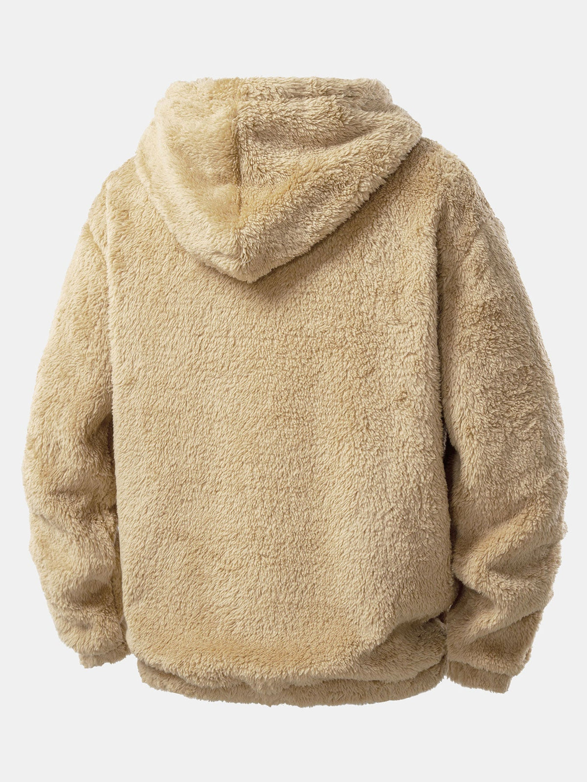 Men’s Teddy Fleece Hoodie and Shorts Set – Relaxed Two-Piece for Casual Days