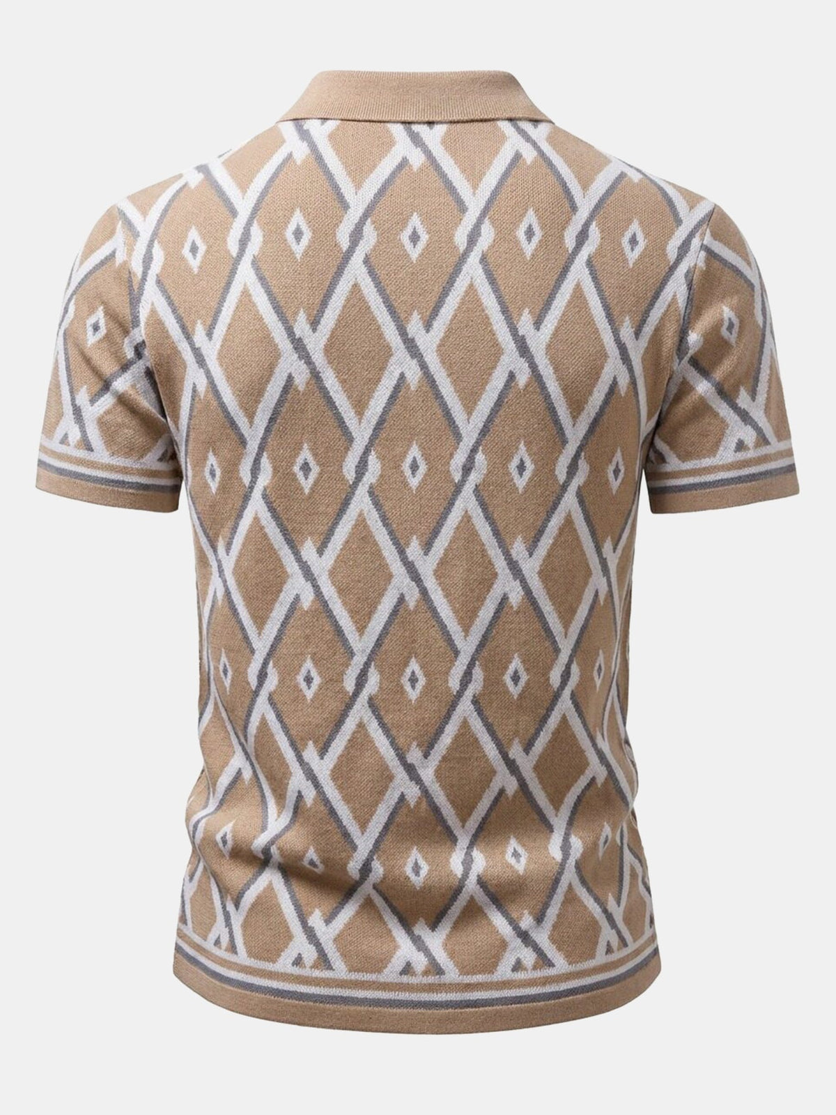 Men’s Viscose Knit Shirt and Tapered Trousers Set – Smart Casual Summer Outfit