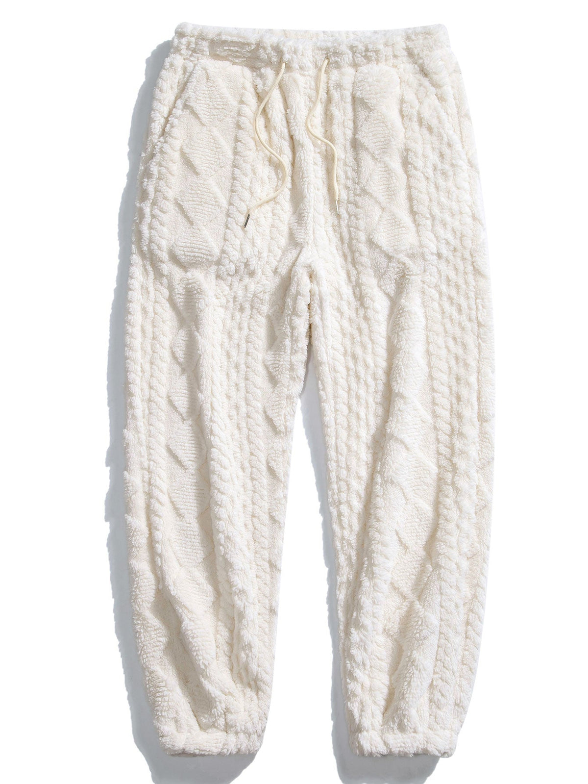 Men’s Textured Teddy Tracksuit – Relaxed Hoodie and Joggers for Winter Weekends