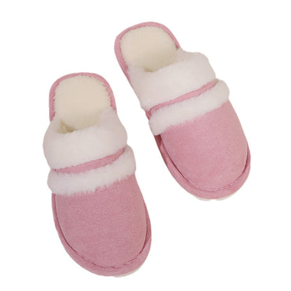 Women's Faux Fur Lined Thick-Sole Platform Clog Slippers - Beige