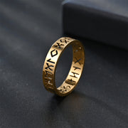 VARIANT|Gold|6mm Viking text ring – Gold