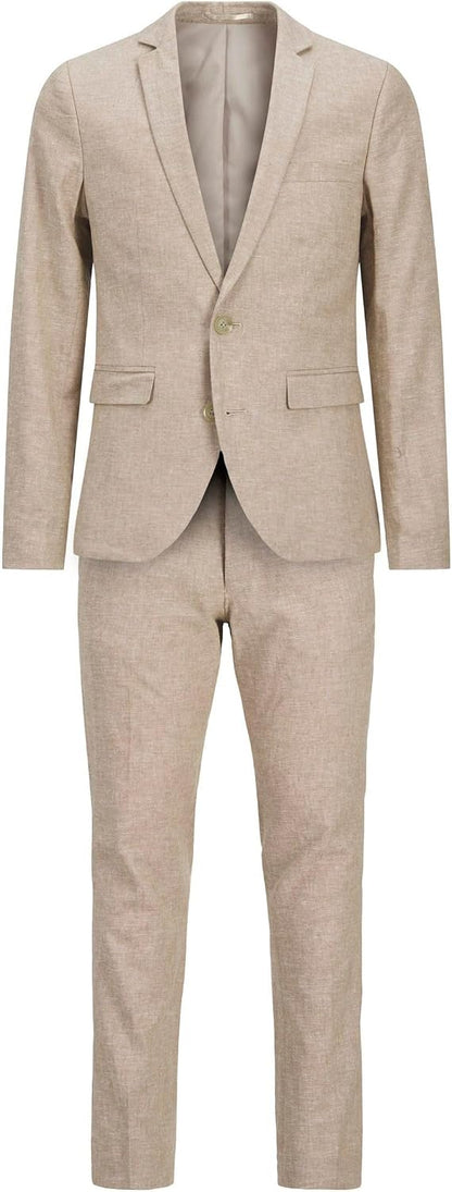 Men’s Super-Slim Two-Piece Suit – Single-Breasted Tailoring for Business and Formal Events