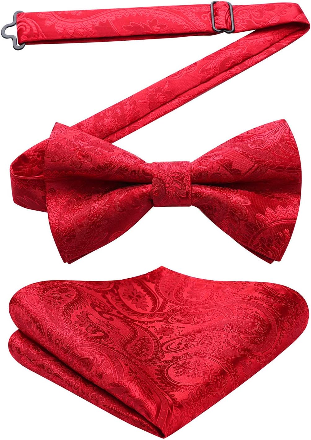 Men’s Paisley Bow Tie Set – Refined Formal Accessories for Weddings and Events