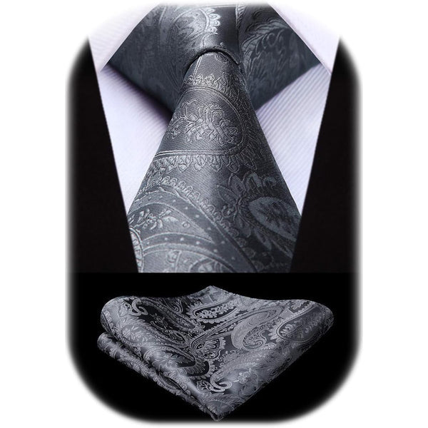 Men’s Paisley Jacquard Tie Set – Refined Formal Accessories for Weddings and Events