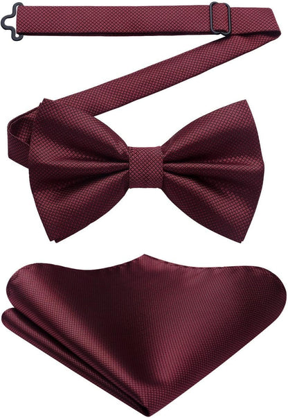 Men’s Paisley Bow Tie Set – Refined Formal Accessories for Weddings and Events