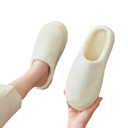 Women's Faux Fur Lined Thick-Sole Platform Clog Slippers - Girl Pink
