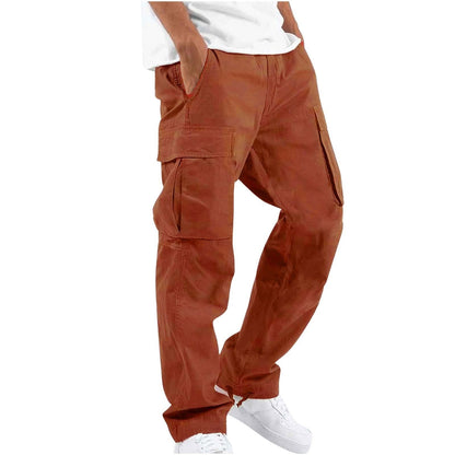 Men’s Multi-Pocket Cargo Trousers – Relaxed Workwear Pants for Everyday Utility