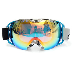 Men’s Anti-Fog Dual-Lens Ski Goggles – UV-Protective Snowboard Eyewear with Adjustable Strap