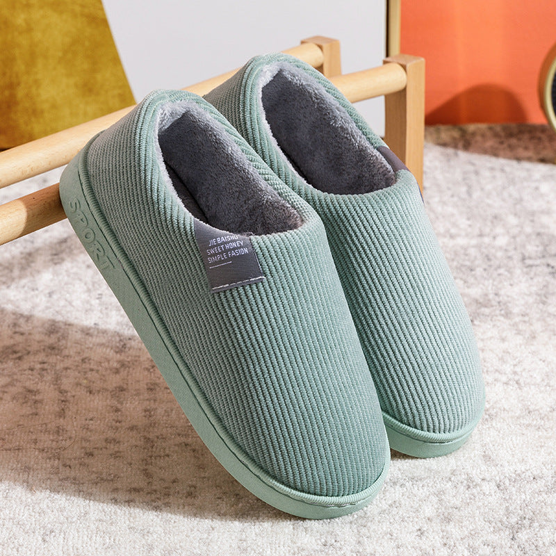 Women's Faux Fur Lined Platform Clog Slippers - Green