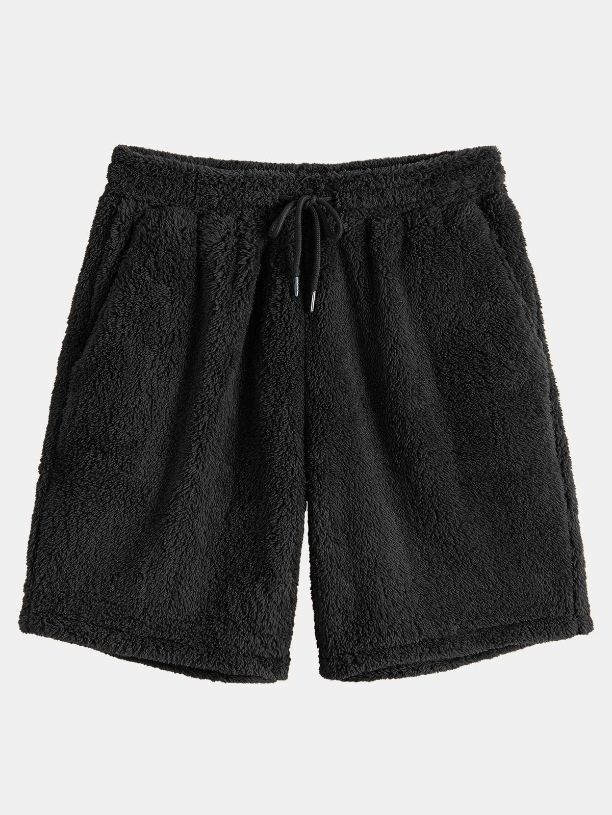 Men’s Teddy Fleece Hoodie and Shorts Set – Relaxed Two-Piece for Casual Days