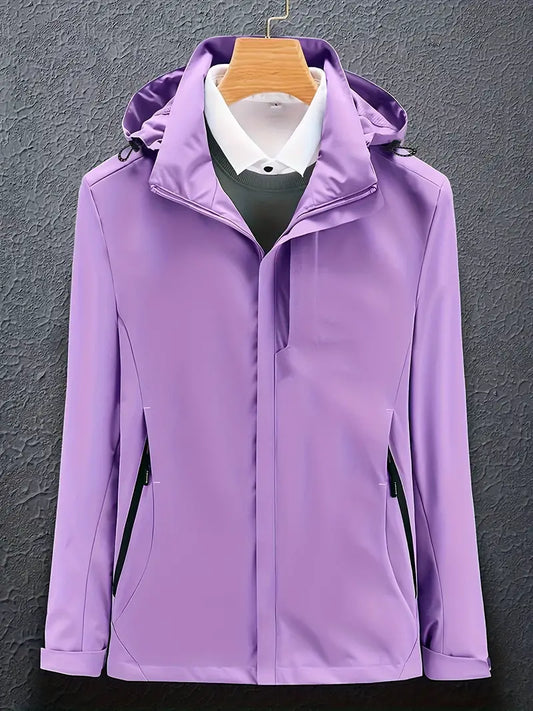 Women’s Hooded Softshell Jacket – Lightweight Windproof Outdoor Layer for Everyday Winter Wear