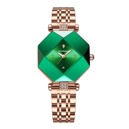 Women’s Rectangular Bracelet Watch – Crystal-Set Quartz Watch for Elegant Everyday Wear