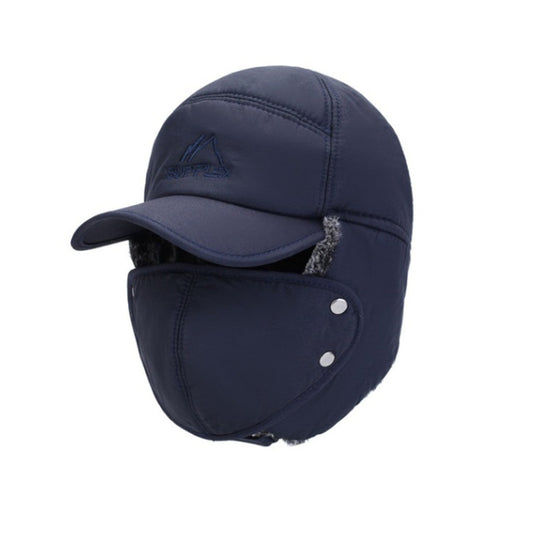 Men’s Insulated Winter Trapper Cap – Ear-Covering Outdoor Hat with Detachable Face Mask