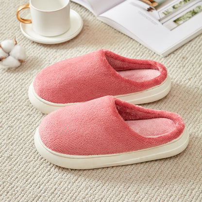 Women's Faux Fur Lined Thick-Sole Platform Clog Slippers - Girl Pink