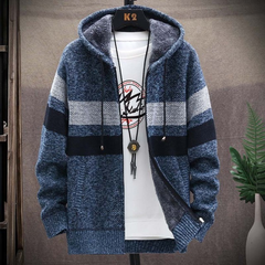 Men’s Hooded Zip-Up Cardigan – Soft Lightweight Layer for Casual and Smart-Casual Wear