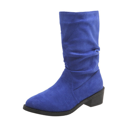 Women's Heeled Thick-Sole Knee-High Boots