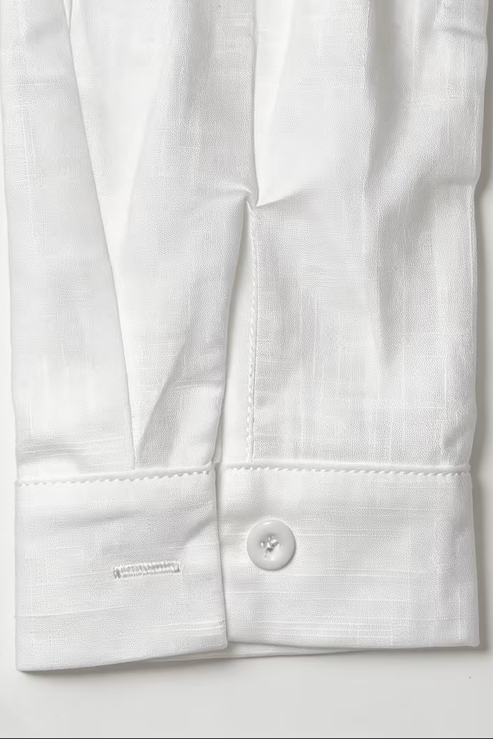 Women’s Shirt Blouse – Relaxed Button-Down Shirt with Roll-Up Sleeves