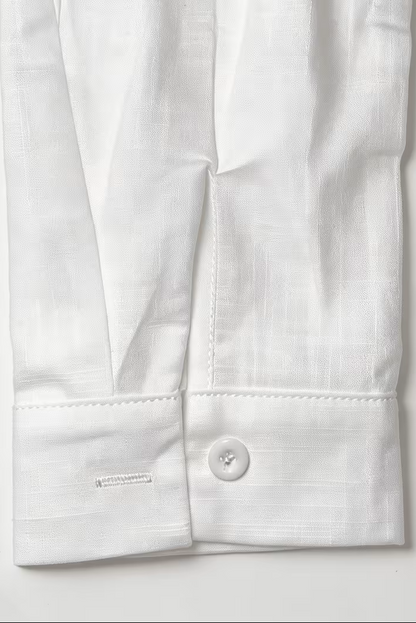 Women’s Shirt Blouse – Relaxed Button-Down Shirt with Roll-Up Sleeves